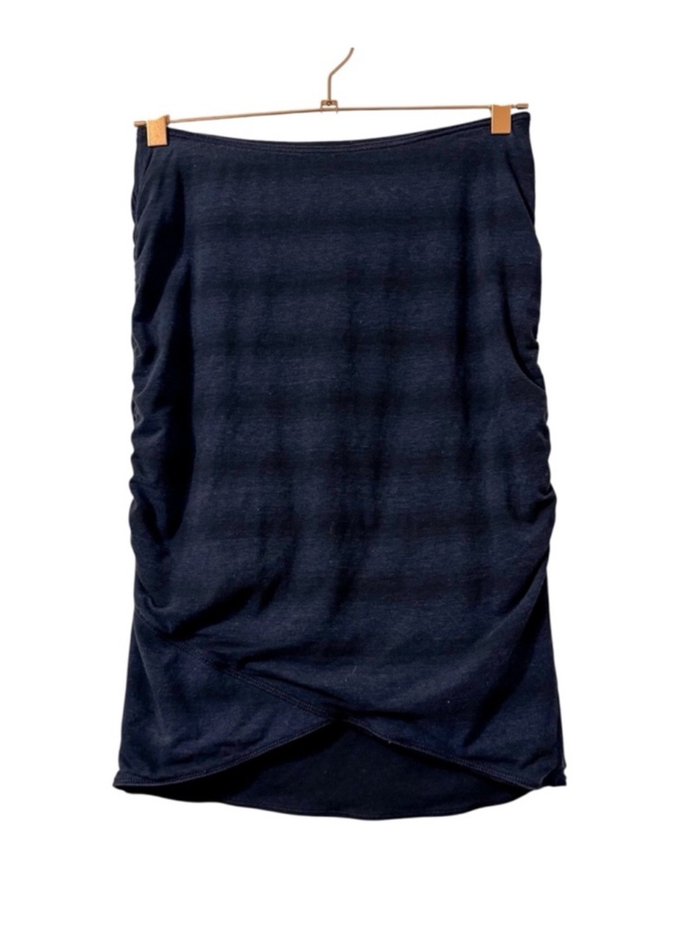 Lululemon Breezy Skirt Reversible Black/Capilano Stripe Heathered Inkwell Size 6
